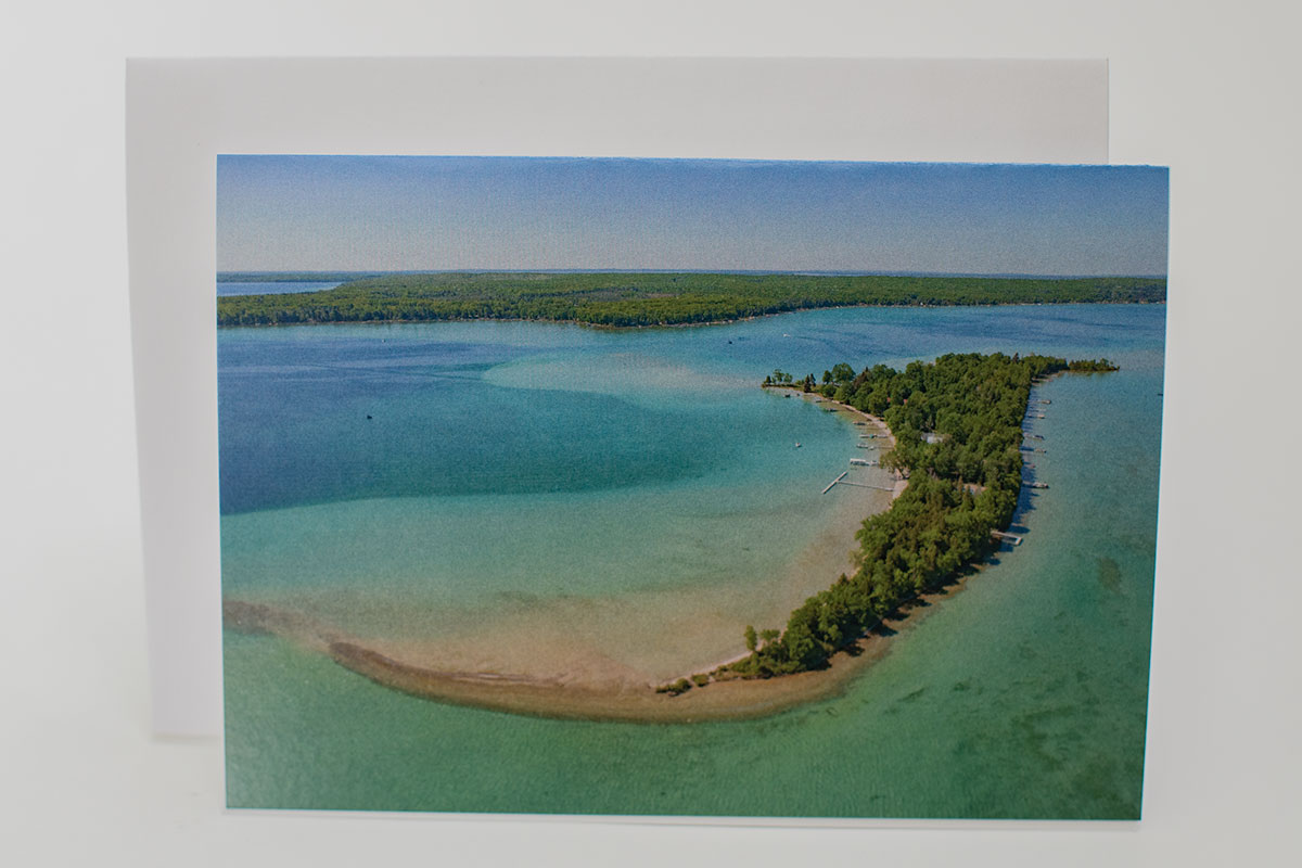 higgins lake treasure island notecard photo