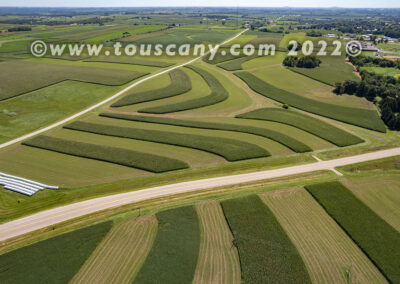 Contoured Farm Field in Wisconsin photo