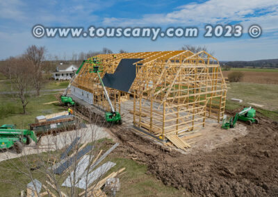 New barn being built in Brussels, WI photo