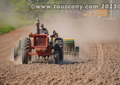 Planting in a filed in Door County. photo